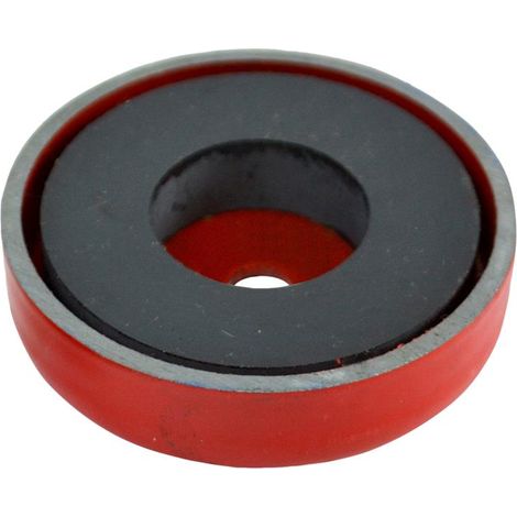 Faithfull FAIMAGSM350 Shallow Magnetic Pickup Magnet – 35 x 8 mm, 5.5 kg Holding Power (1/2)