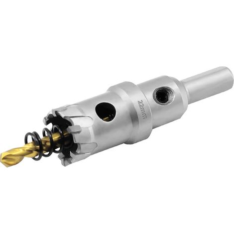 22mm Scie Cloche de TCT Carbure en Métal, Tungstène Foret Trépans pour Métal, l'acier inoxydable, fonte, fer, Aluminium, laiton et plastique (1/5)