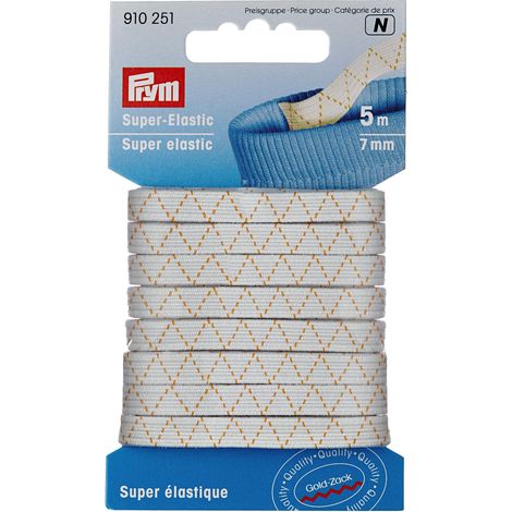 Prym - Prym White (7mm, 5m) Super Elastic - 1 unità (1/2)