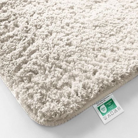 1 Tapis De Bain Microfibre Poils Longs Antidérapant Lavable 40 Degrés Salle De Bain (1/5)