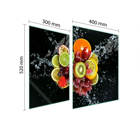 PLACA PROTECTORA DE VIDRIO PARA ESTUFA 70x52 FRUTA (1/5)
