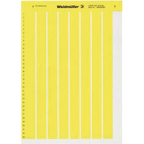 Weidmüller 1686381687-1 LM MT300 20X8 GE Kabel-Etikett LaserMark 8 x 20.3 mm Farbe Beschriftungsfeld