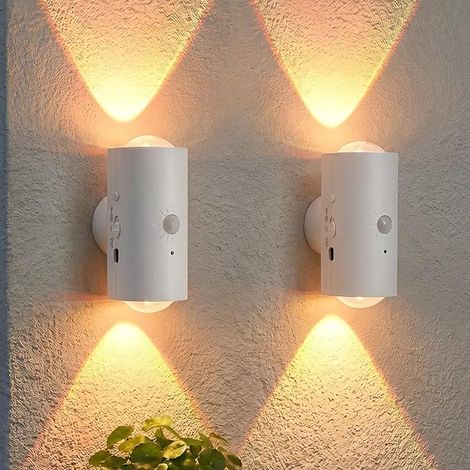 Colours Indoor LED Wall Light with Motion Detector, RGB Night Light with Function, Wireless Magnetic Wall Lamp for Living Room, Stairs, Balcony (1/5)