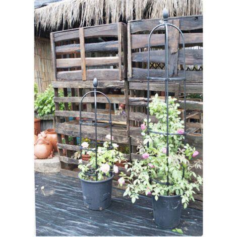 Obélisque de Jardin, Tuteur Plante Grimpante, Jardin Tuteurs de Plantes, Treillis Fleur Soutien de Arche de Jardin en Forme de Tour pour Plantes grimpantes