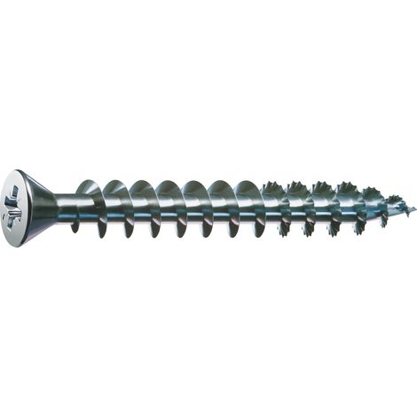 SPAX kleiner Senkkopf 4.0x 30 Vollgewinde Pozidriv 2 Kopf ø 7mm Wirox-Silber