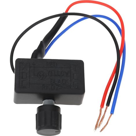 Régulateur de Vitesse Variable 12 V 25 W pour Gradateur de Lumière Réglage Pompe à Eau et Vitesse Ventilateur (1/5)