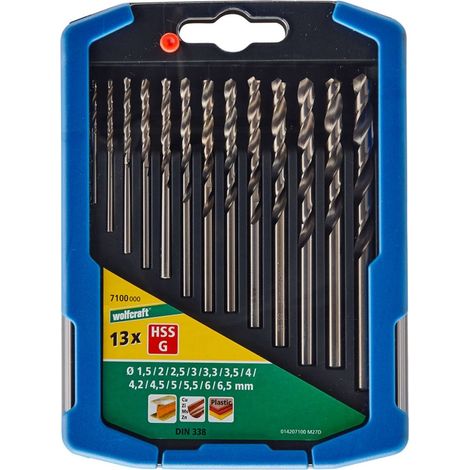 Wolfcraft Forets à métaux HSS, meulés avec queue ronde
7100000 (1/4)
