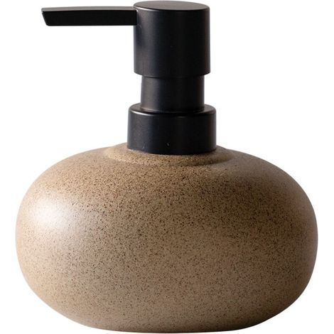 Flacon pompe en céramique réutilisable pour shampoing, lotion, savon et après-shampoing (format voyage) (1/5)