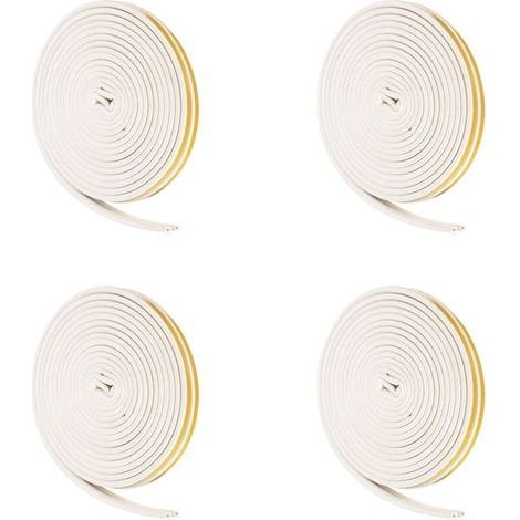 4 door and window sealing strips, self-adhesive foam sealing strip, EPDM type D sound insulation strip (5 m) (1/5)