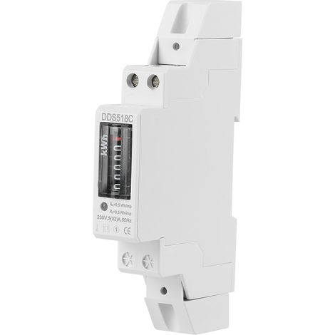Compteur d'électricité électronique LCD 220 V monophasé sur rail DIN 5-32 A-AquaForge (1/5)