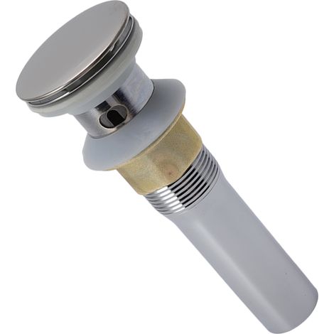 Colador de fregadero emergente, tapón de desagüe antiatascos de acero inoxidable 304 cromado con varilla elevadora, cesta para lavabos de baño, diámetro de 41-50 mm, rosca de 32 mm, fácil instalación  (1/5)