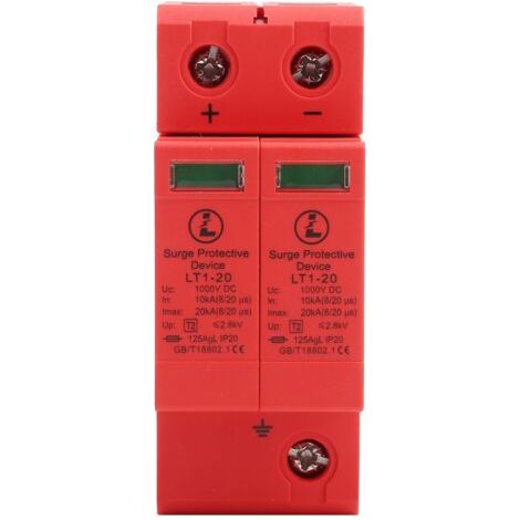 Dispositif de protection contre les surtensions domestiques DC1000V 2P 10KA20KA (1/5)