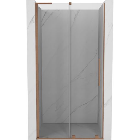 Mexen Velar L porte de douche coulissante 110 cm, transparent, cuivre brossé - 871-110-003-01-65 (1/5)