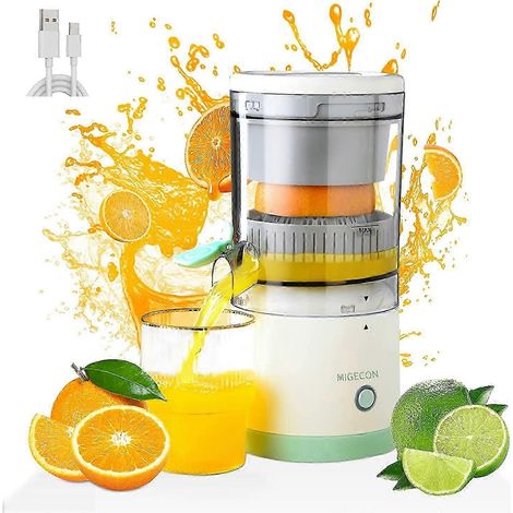 Presse-agrumes électrique, presse-agrumes, presse-oranges, extracteur de jus portable sans fil, presse-citron amovible, silencieux (1/5)