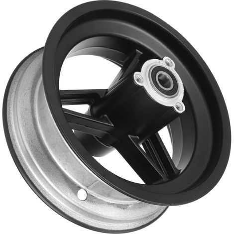 The 11-inch 3-hole rims are compatible with 90/55-6.5 and 100/65-6.5-inch front disc brake scooter rims. (1/4)