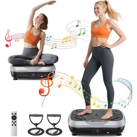 Plateforme vibrante, appareil de fitness pour un entraînement complet du corps, idéal pour renforcer la densité osseuse et favoriser le drainage lymphatique (1/5)