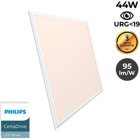 2er-Pack LED-Einbaupanels slim 60x60 cm – Philips Treiber - 44W
