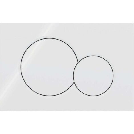 GEBERIT SIGMA 01 Plaque de déclenchement - Convient pour réservoir d'eau UP320 / UP720 - 115.770.11.5 - Blanc (1/2)