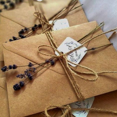 Buste (100 pezzi) - Cartoncino vintage - Buste vintage semplici - Buste per biglietti d'auguri - cartoline - inviti - 12,517,5 cm (1/4)