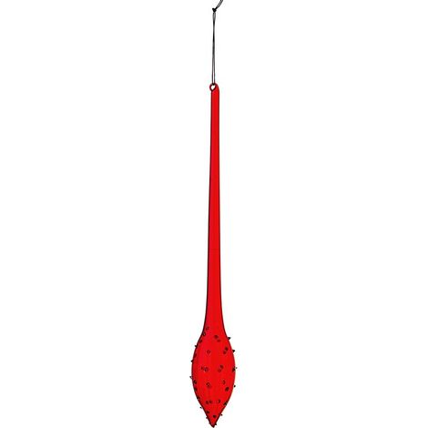 Roter Tropfen Tropfen Weihnachtsglasanhänger 5,5x h40 cm
