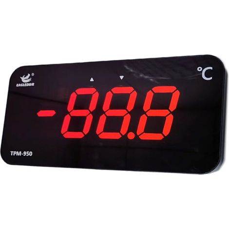 High-precision LED temperature display, industrial thermometer for swimming pools, bathrooms and aquaculture by Deng (1/3)