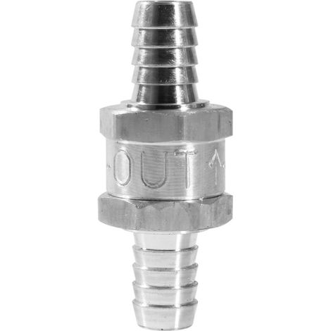 Soupape anti-retour en aluminium pour carburant, diamètres 6/10/12 mm disponibles (1/5)