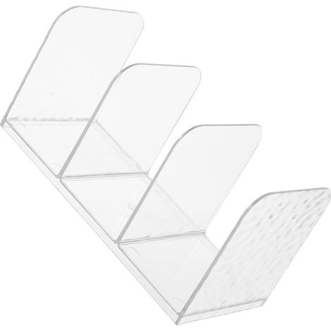 Organisateur de Fichiers en Acrylique Transparent pour Bureau, Porte-documents Moderne et Multifonctionnel, Rangement de Bureau pour Espace Libéré (1/5)
