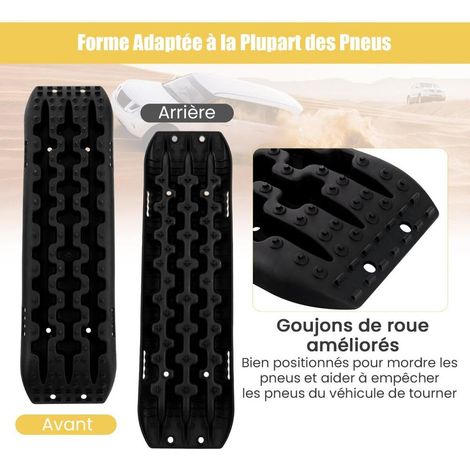 Plaques de désensablage 2 pièces, aide à la traction 10 t en nylon renforcé, pour sable, boue et neige (1/5)