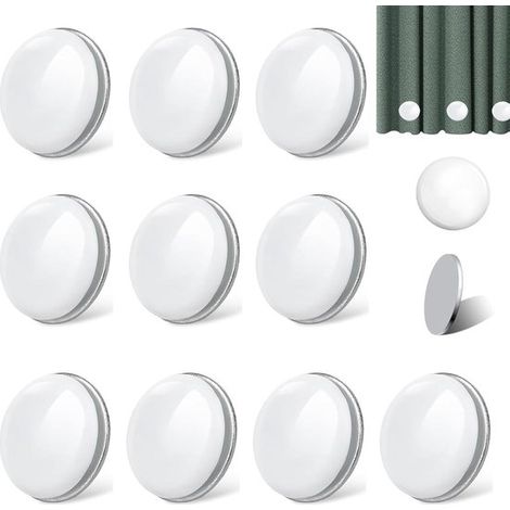 Lot de 10 aimants pour rideau de douche – Blancs – Lest – Rideaux, nappes, drapeaux (1/5)
