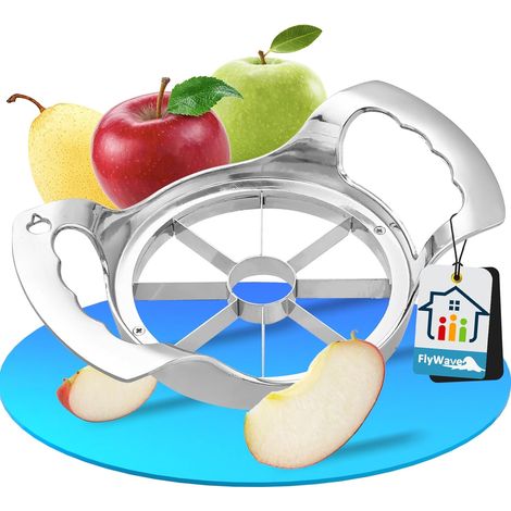 Cortador de manzanas de acero inoxidable, rebanador de manzanas, cortador de cuartos de manzana, cortador de frutas, descorazonador de manzanas, pelador de manzanas, rebanador de manzanas para manzana (1/5)
