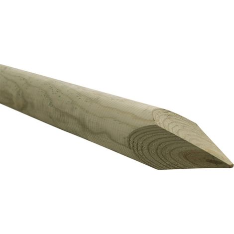 Tutor de Madera para Arboles con punta  180x4 cm. (Alto X Diámetro) - (1/2)