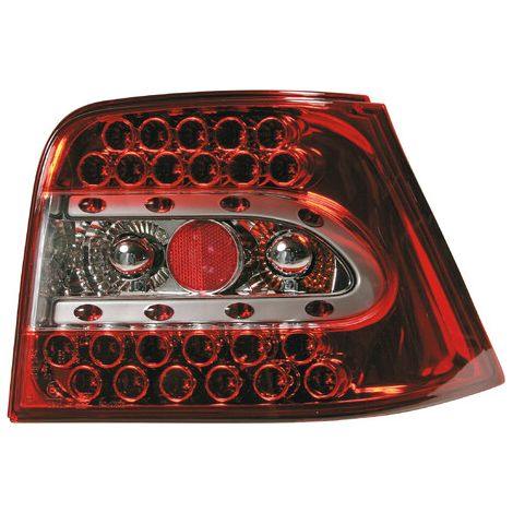 Coppia fanali posteriori LED - compatibile per  VW Golf IV (8/97-9/03) - Rosso