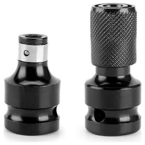 Bardusch Lot De 2 Adaptateurs D'embouts Pour Clé à Chocs - Convertisseur Douille 1/2 à 1/4" - Accessoires de Précision pour Clés à Cliquet, Tournevis et Plus - Robuste et Polyvalent - Outils de Haute