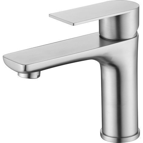 Rubinetto per lavabo da bagno, rubinetto monoforo con maniglia singola (1/3)