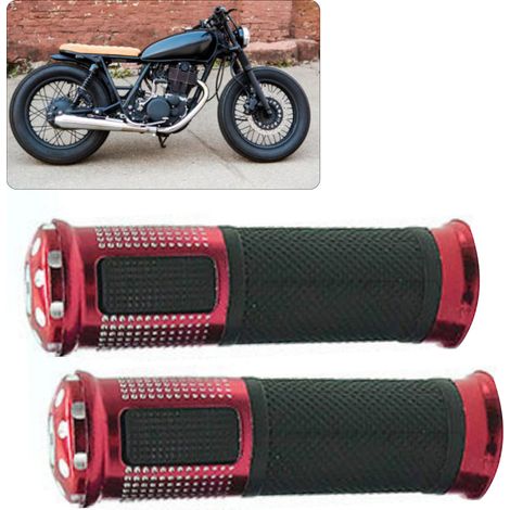 (Exklusiv für Mexiko) (Kein Muster verfügbar, Bearbeitung läuft) Lenkerdekoration für Motorrad/Roller, Ghost-Stil, Feuer, Adler, Benzinlenker, Gasgriff für Elektrofahrzeuge, rot (1/5)