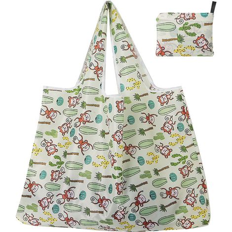 Sacs de courses réutilisables et portables, sacs de courses pliables, sacs de courses résistants, sacs fourre-tout imperméables (1/5)