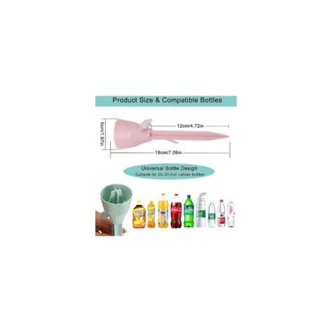 12er-Pack automatische Bewässerungsspitzen mit Ventilsteuerung (4 rosa + 4 grün + 4 beige) - Crezuo