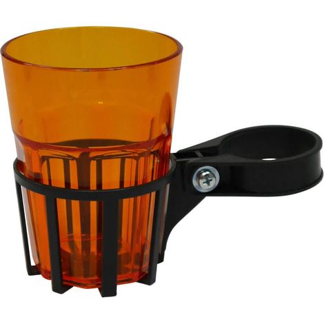 Porte-Boisson pour balancelle Gris, gobelet Orange (1/5)