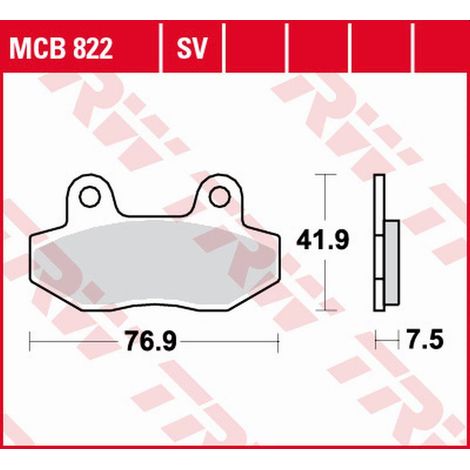 Pastillas de freno TRW ZF KH086 sinterizadas para Hyosung GT '03-'17, GV 125 '00-'17, XRX '99-'14, GT 250 '04-'14, GT 650 '04-, GV 650 '04-'10, Sym Wolf Classic 125 '04-'07 (delanteras)