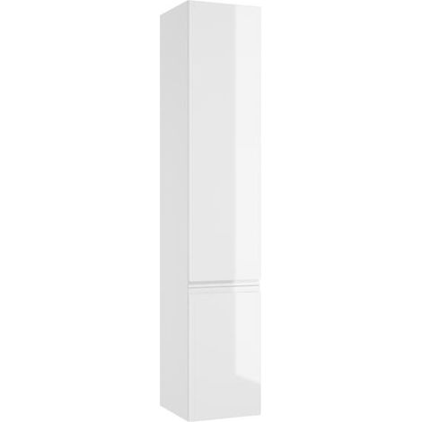 Colonna bagno sospesa, bianco lucido, 157x30 cm, Modus