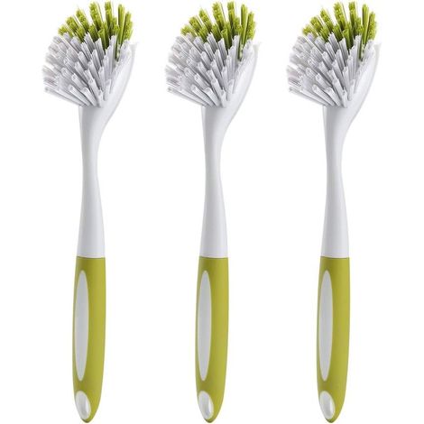 Lot de 3 brosses de nettoyage à poils durs pour vaisselle (1/4)