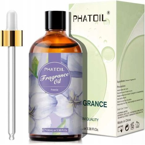 Ätherisches Öl für Diffusor und Seifen, 100 ml, Frezja + Pipette