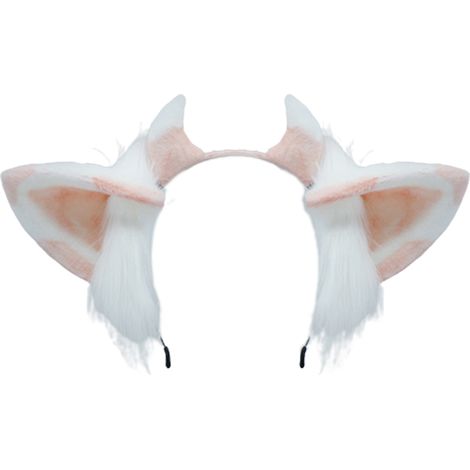 Serre-tête à oreilles de vache poilues, accessoire de coiffure élastique pour déguisement d'animal de fête (1/5)