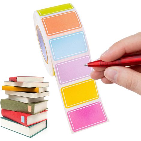 Étiquettes autocollantes de couleur unie pour boîte de déménagement, étiquettes de déménagement, étiquettes de déménagement, étiquettes amovibles pour dossiers, fichiers (1/5)