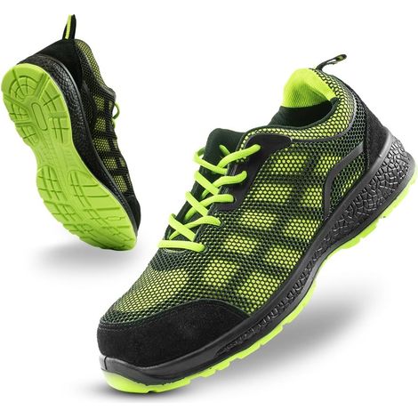euro vanadium chaussures de sécurité s1p worknstreet - tailles 39 à 45 - embout acier et semelle anti-perforation - 44 - Noir