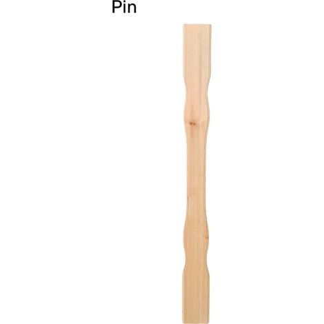 Levigne – Lame moulurée en bois massif pour balustrade – Hauteur 95 cm – Section 95x18 mm – 4 essences disponibles