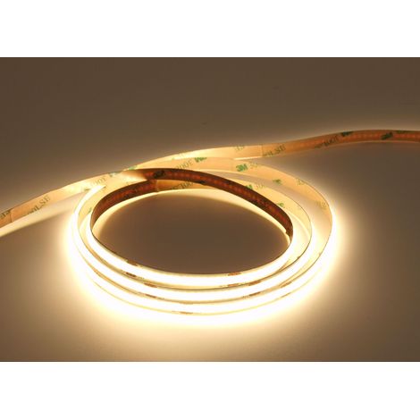 UQS-COB-8W-NW-24V-50m: Professioneller COB-LED-Streifen, 8 W, 320 Chips/m, CRI  90, 24 V, neutralweiß, 4000 K, IP20, 50 m