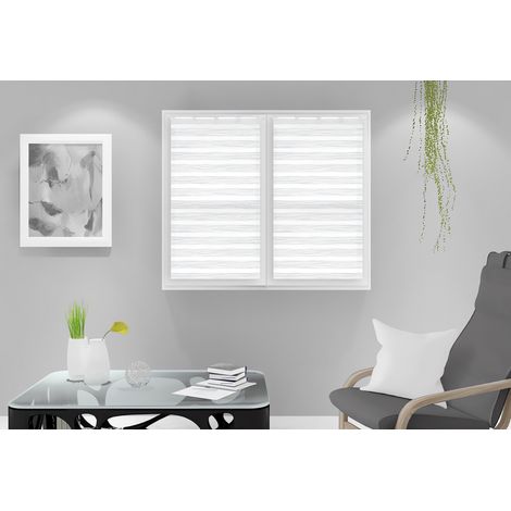 Louis Brise-bise, Polyester, Blanc, par Soleil d'ocre - 45 x 90 cm