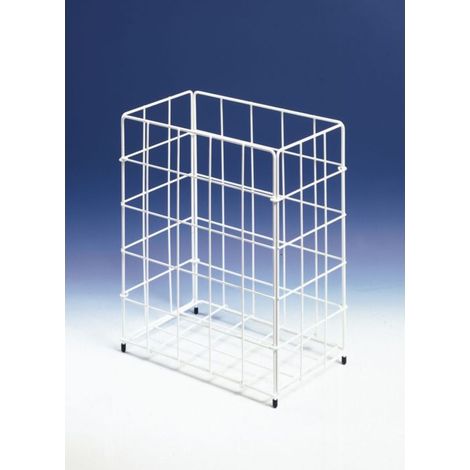 CWS Papierkorb klein 903102600 30x18x36cm, ca. 20 l, Stahldraht, weiss (1/2)