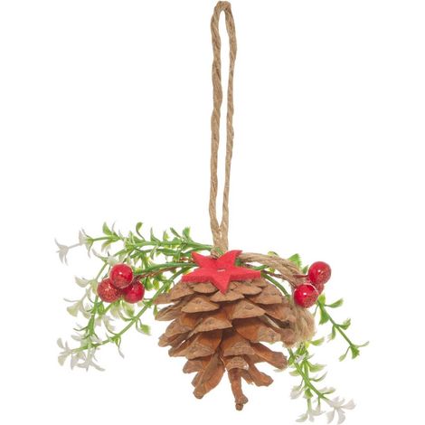 MANZANA COLGANTE 4 CULOS 7,6X6CM - Feeric lights & christmas (1/5)